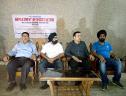Hon'ble Minister with other officials of the Department