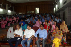 Hon'ble Minister with other officials of the Department